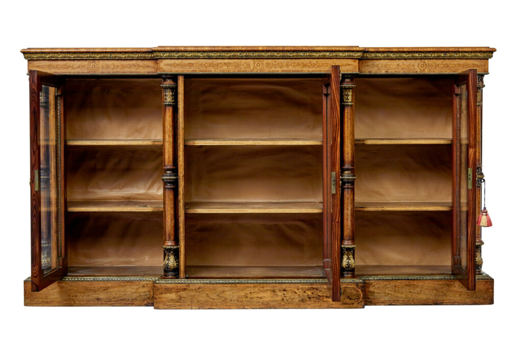 Mid 19th Century Inlaid Walnut Credenza Sideboard — image 13