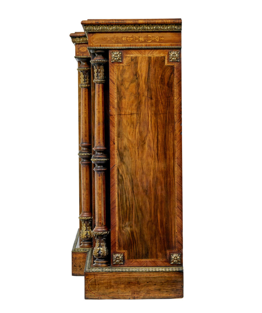 Mid 19th Century Inlaid Walnut Credenza Sideboard — image 11