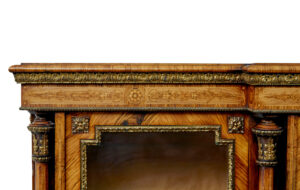 Mid 19th Century Inlaid Walnut Credenza Sideboard — thumbnail 9