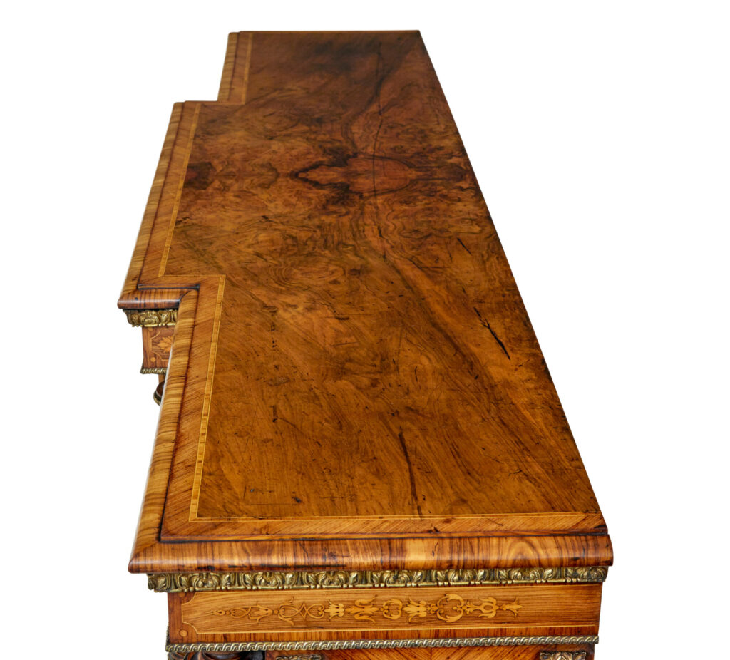 Mid 19th Century Inlaid Walnut Credenza Sideboard — image 3