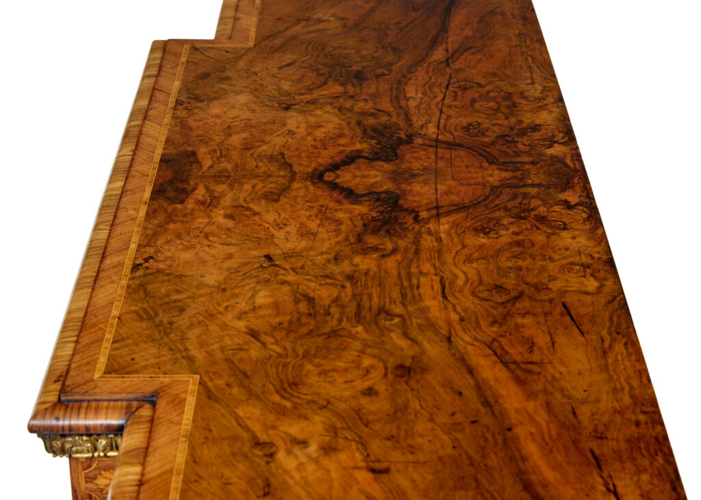 Mid 19th Century Inlaid Walnut Credenza Sideboard — image 2