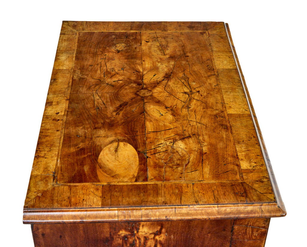 18th Century Queen Anne and Later Walnut Kneehole Desk — image 10