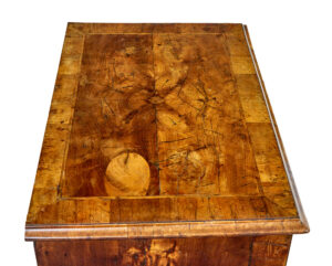 18th Century Queen Anne and Later Walnut Kneehole Desk — thumbnail 10