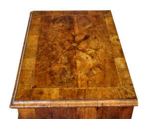 18th Century Queen Anne and Later Walnut Kneehole Desk — thumbnail 9