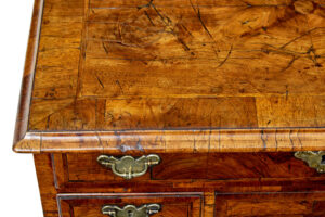 18th Century Queen Anne and Later Walnut Kneehole Desk — thumbnail 8