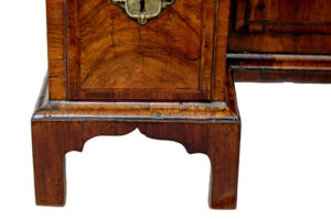 18th Century Queen Anne and Later Walnut Kneehole Desk — thumbnail 7
