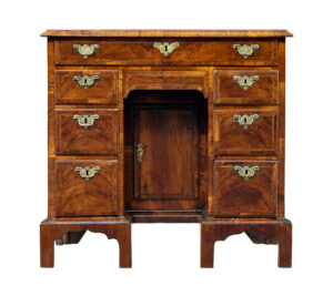 18th Century Queen Anne and Later Walnut Kneehole Desk — thumbnail 6