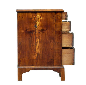 18th Century Queen Anne and Later Walnut Kneehole Desk — thumbnail 4