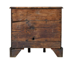 18th Century Queen Anne and Later Walnut Kneehole Desk — thumbnail 3
