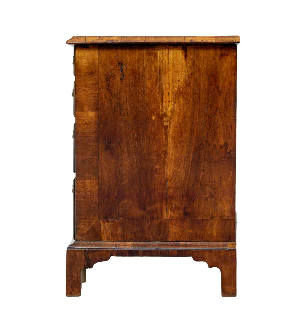 18th Century Queen Anne and Later Walnut Kneehole Desk — image 2