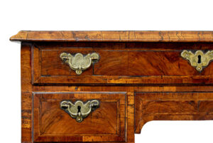 18th Century Queen Anne and Later Walnut Kneehole Desk — thumbnail 11