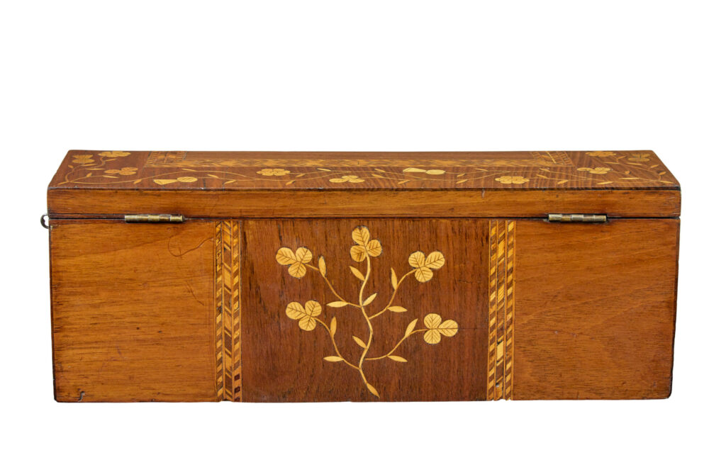 19th Century Inlaid Irish Killarney Writing Slope — image 4