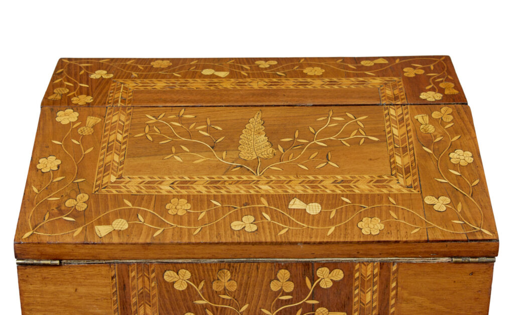 19th Century Inlaid Irish Killarney Writing Slope — image 2
