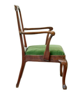 18th Century English Walnut Study Armchair — thumbnail 8