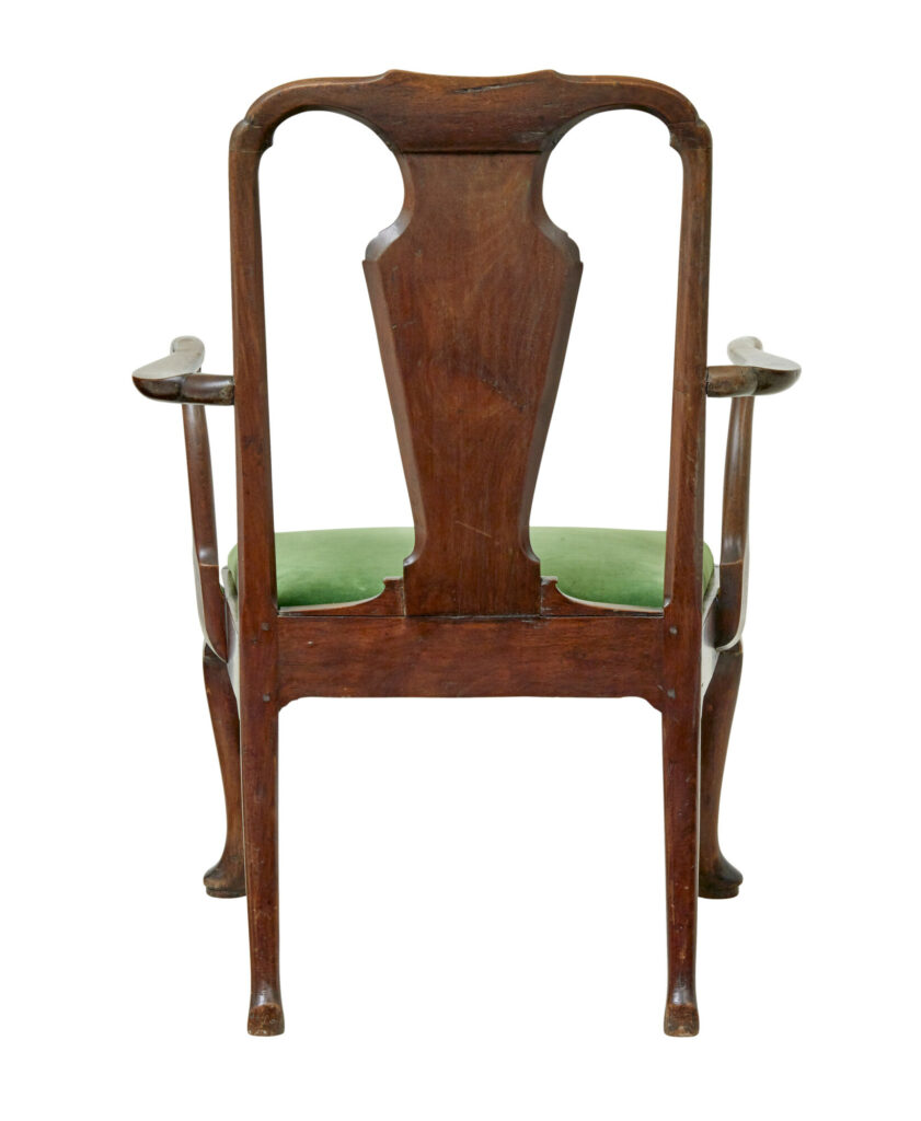 18th Century English Walnut Study Armchair — image 7