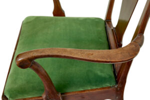 18th Century English Walnut Study Armchair — thumbnail 6