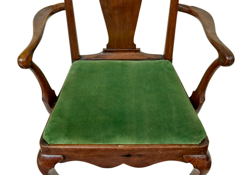 18th Century English Walnut Study Armchair — image 5