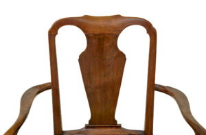 18th Century English Walnut Study Armchair — thumbnail 4