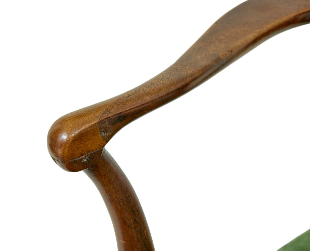 18th Century English Walnut Study Armchair — image 3