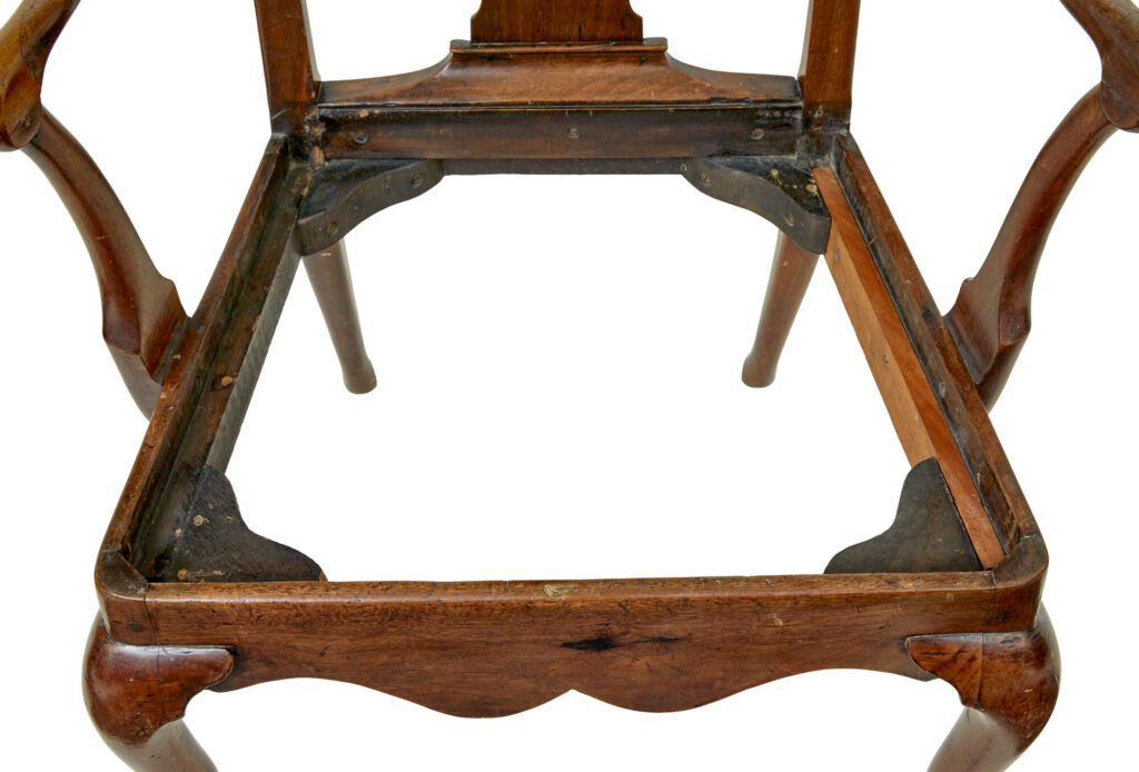18th Century English Walnut Study Armchair — image 2