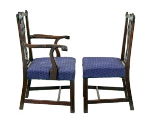 Early 19th Century Set of 10 Chippendale Design Dining Chairs — thumbnail 8
