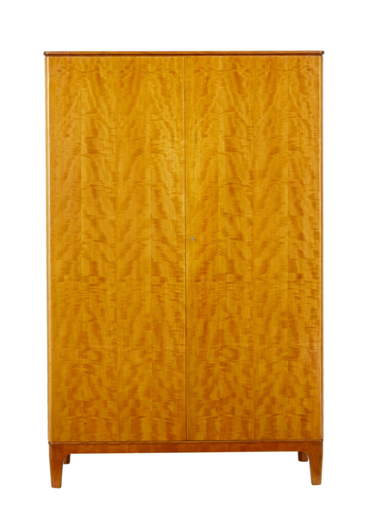 Mid Century Birch Wardrobe by Oscar Nilsson Nordiska Kompaniet — image 13