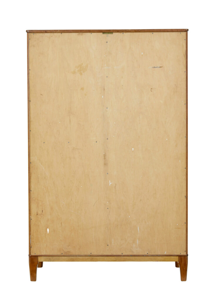 Mid Century Birch Wardrobe by Oscar Nilsson Nordiska Kompaniet — image 9