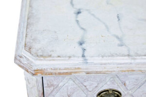 Swedish Pair of White 19th Century Painted Chest of Drawers — thumbnail 4