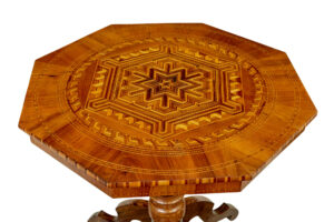 19th Century Italian Inlaid Walnut Sorrento Table — thumbnail 7