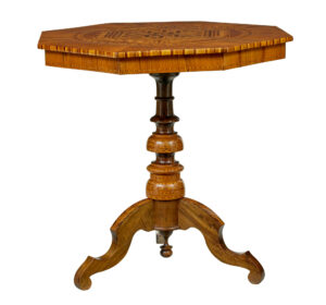 19th Century Italian Inlaid Walnut Sorrento Table — thumbnail 2