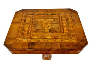 19th Century Italian Inlaid Walnut Sorrento Table — thumbnail 5