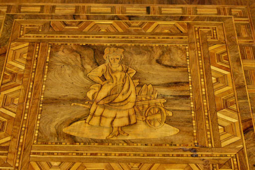 19th Century Italian Inlaid Walnut Sorrento Table — image 3