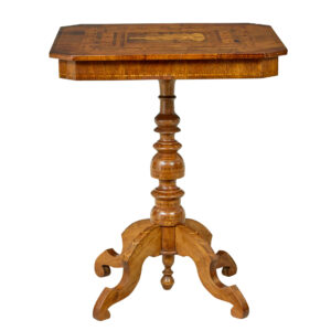 19TH CENTURY ITALIAN INLAID WALNUT SORRENTO TABLE