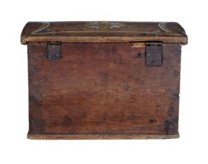 Scandinavian Hand Painted Folk Art Pine Box — thumbnail 5