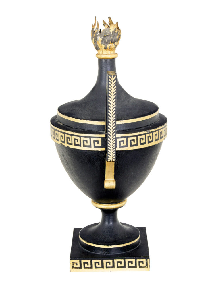Early 19th Century Empire Toleware Decorative Urn — image 6