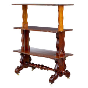 19TH CENTURY VICTORIAN WALNUT METAMORPHIC SERVING TABLE