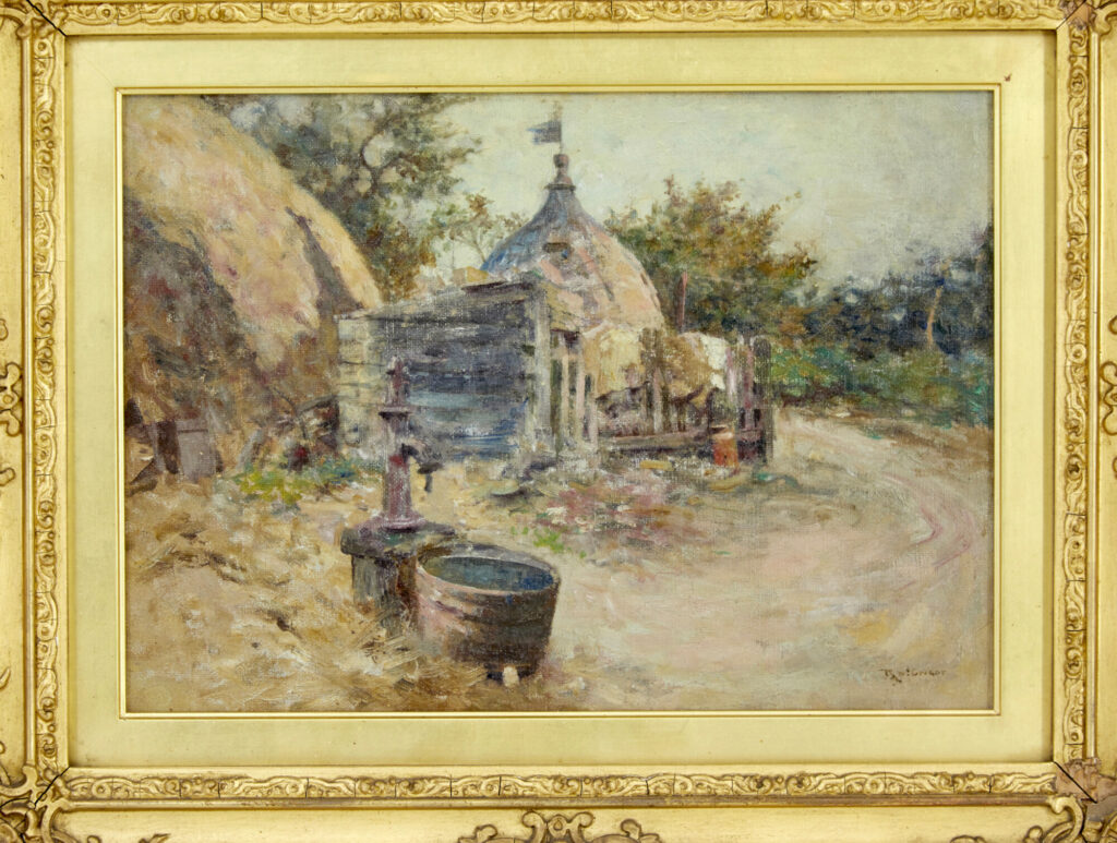 19th Century Oil Painting of A French Village by R. Mcgregor — image 10