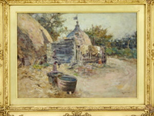 19th Century Oil Painting of A French Village by R. Mcgregor — thumbnail 10