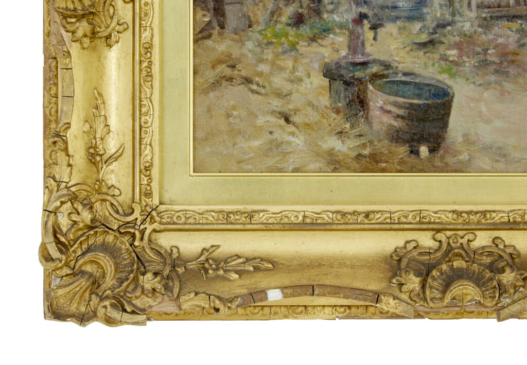 19th Century Oil Painting of A French Village by R. Mcgregor — image 7