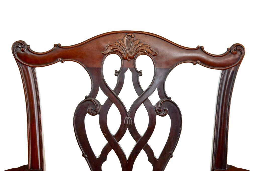 20th Century Chippendale Revival Armchairs by Nordiska Kompaniet — image 3