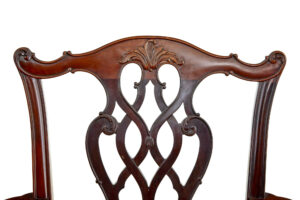 20th Century Chippendale Revival Armchairs by Nordiska Kompaniet — thumbnail 3