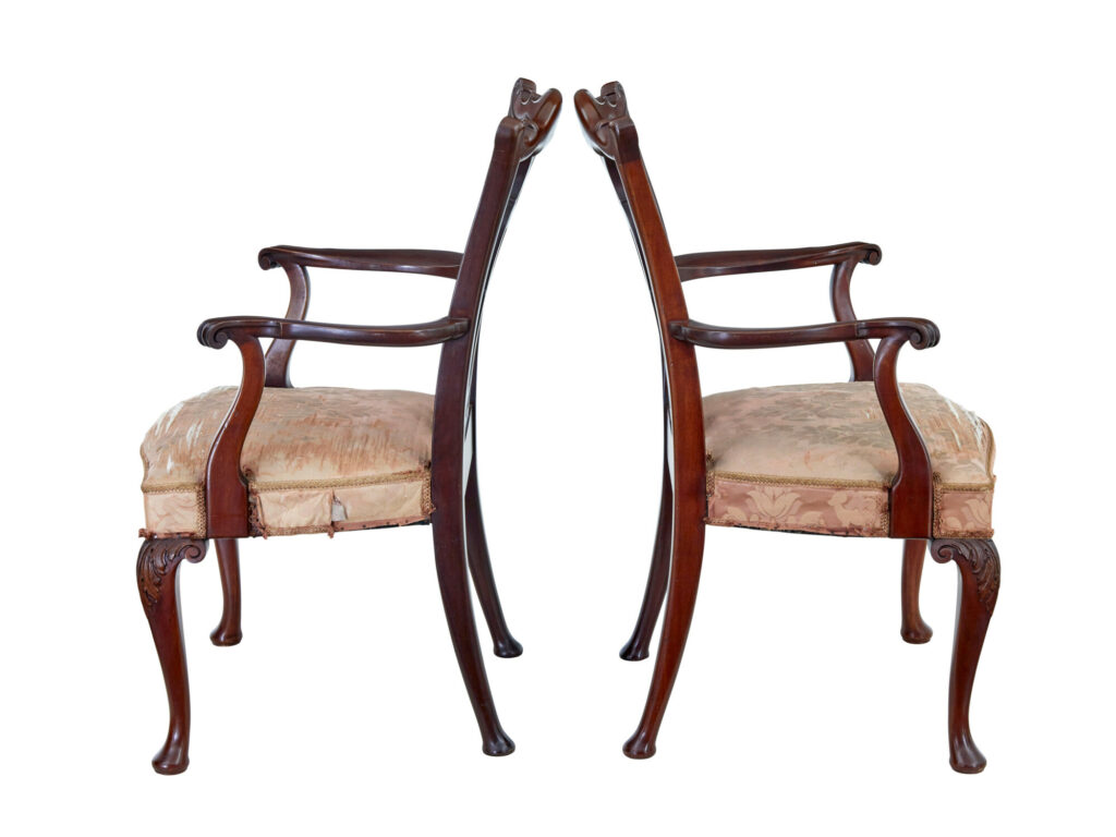 20th Century Chippendale Revival Armchairs by Nordiska Kompaniet — image 8