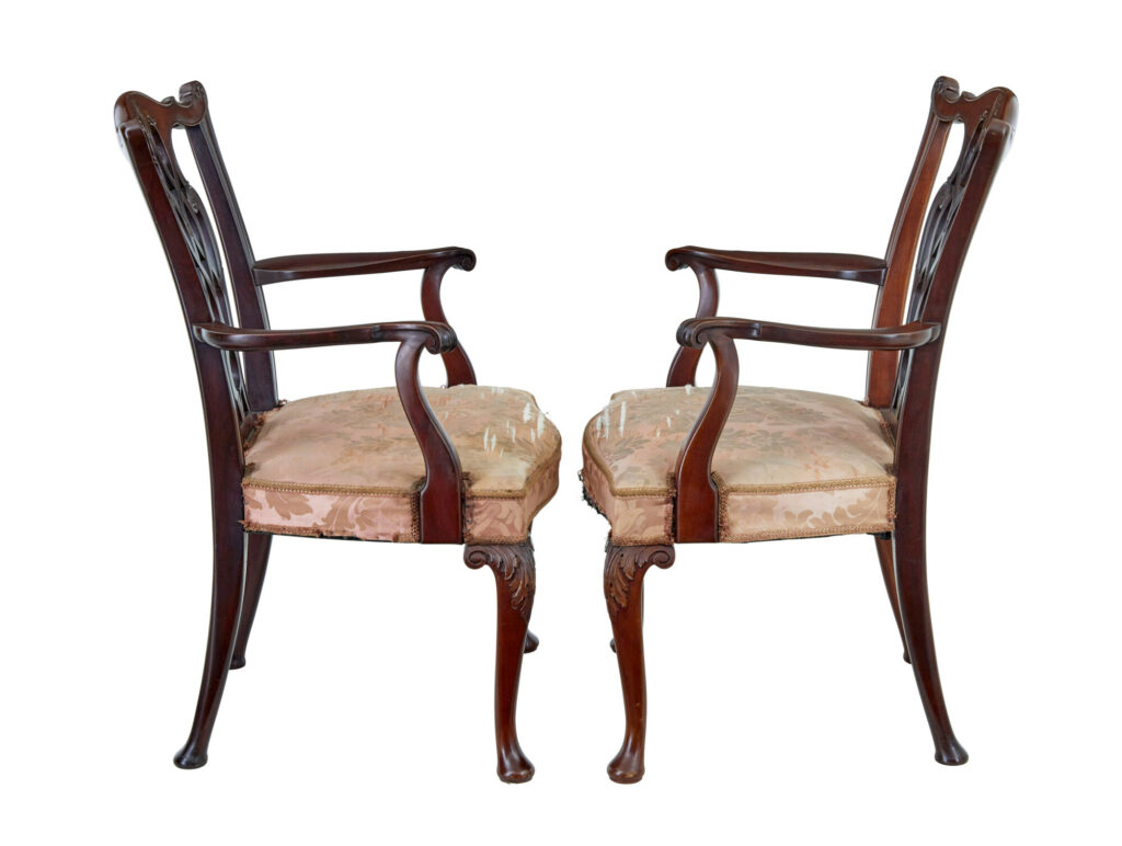 20th Century Chippendale Revival Armchairs by Nordiska Kompaniet — image 7