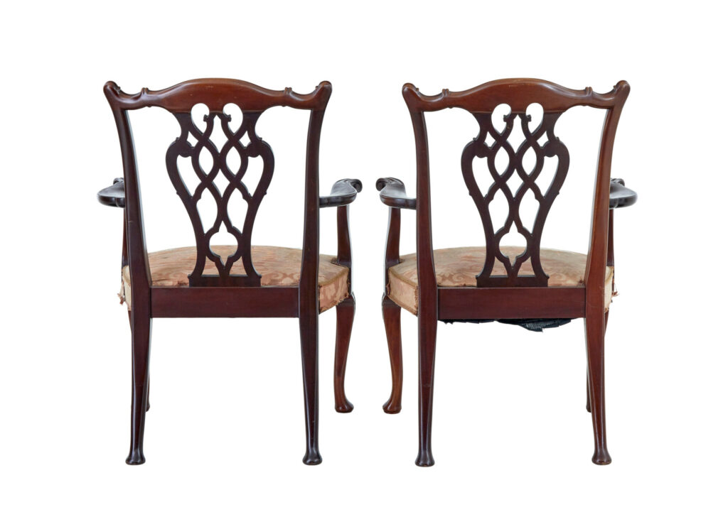 20th Century Chippendale Revival Armchairs by Nordiska Kompaniet — image 6