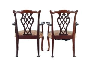 20th Century Chippendale Revival Armchairs by Nordiska Kompaniet — thumbnail 6