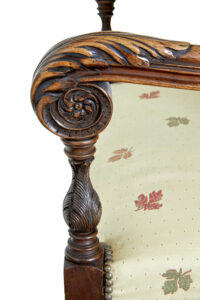 Pair of 19th Century French Carved Walnut Armchairs — thumbnail 3
