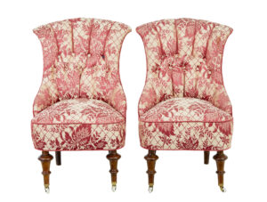 Early 20th Century 3 Piece Upholstered Salon Suite — thumbnail 5