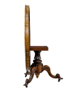 19th Century Carved Walnut Marquetry Center Table — thumbnail 12
