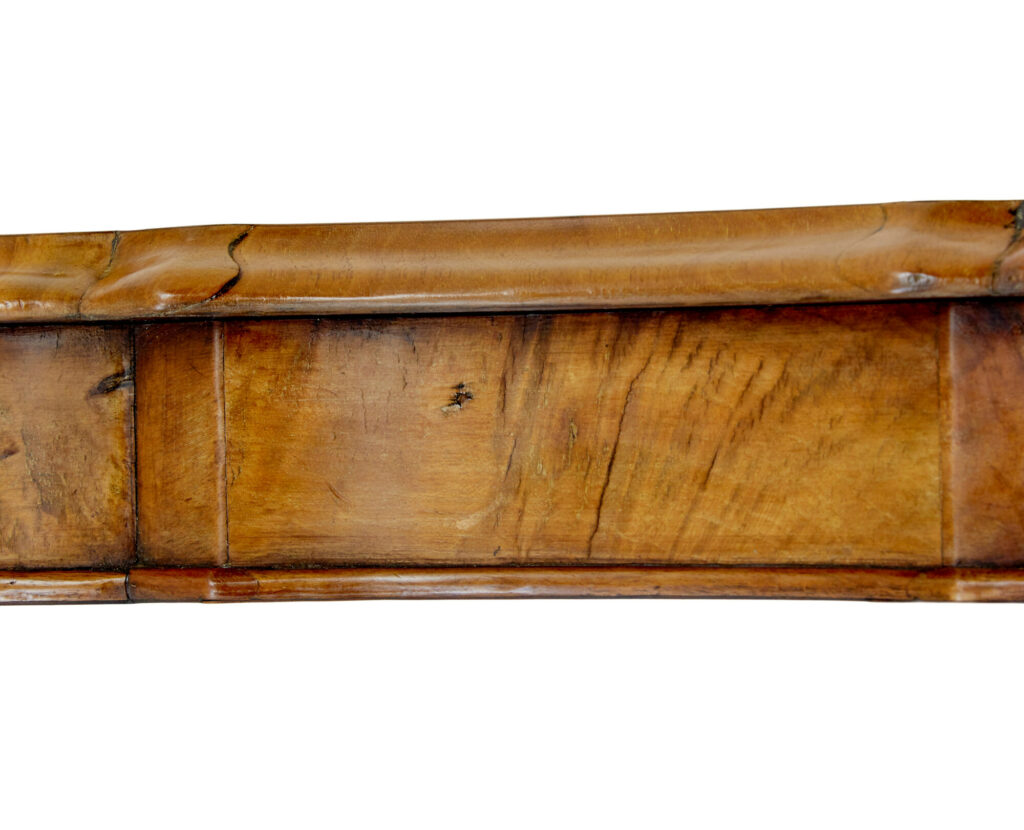 19th Century Carved Walnut Marquetry Center Table — image 8