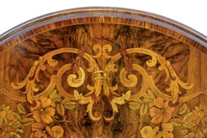 19th Century Walnut Victorian Marquetry Tilt Top Table — thumbnail 5